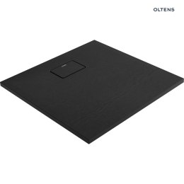Bergytan Oltens Bergytan brodzik 80x80 cm kwadratowy RockSurface czarny mat 17100300