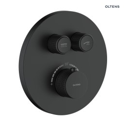 Onega Oltens Onega bateria wannowo-prysznicowa podtynkowa termostatyczna czarny mat 34601300