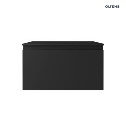 Vernal Oltens Vernal szafka 80 cm podumywalkowa wisząca z blatem czarny mat 68127300