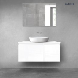 Vernal Oltens Vernal zestaw mebli łazienkowych 100 cm z blatem biały połysk 68249000