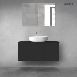 Vernal Oltens Vernal zestaw mebli łazienkowych 100 cm z blatem czarny mat 68249300