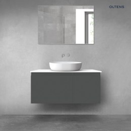 Vernal Oltens Vernal zestaw mebli łazienkowych 100 cm z blatem grafit mat/biały połysk 68253400