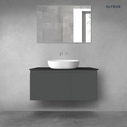 Vernal Oltens Vernal zestaw mebli łazienkowych 100 cm z blatem grafit mat/czarny mat 68255400