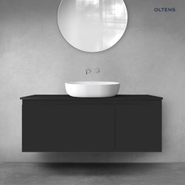 Vernal Oltens Vernal zestaw mebli łazienkowych 120 cm z blatem czarny mat 68248300
