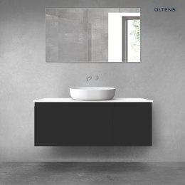 Vernal Oltens Vernal zestaw mebli łazienkowych 120 cm z blatem czarny mat/biały połysk 68254300