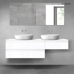Vernal Oltens Vernal zestaw mebli łazienkowych 160 cm z blatem biały połysk 68347000