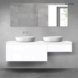 Vernal Oltens Vernal zestaw mebli łazienkowych 160 cm z blatem biały połysk 68351000