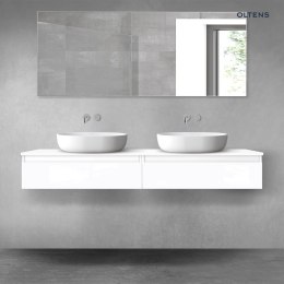 Vernal Oltens Vernal zestaw mebli łazienkowych 160 cm z blatem biały połysk 68373000