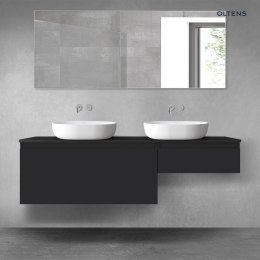 Vernal Oltens Vernal zestaw mebli łazienkowych 160 cm z blatem czarny mat 68351300