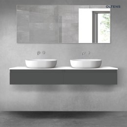 Vernal Oltens Vernal zestaw mebli łazienkowych 160 cm z blatem grafit mat/biały połysk 68375400