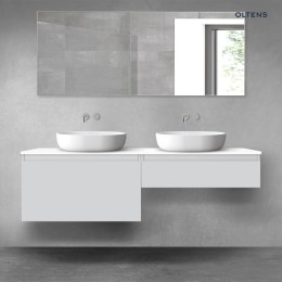 Vernal Oltens Vernal zestaw mebli łazienkowych 160 cm z blatem szary mat/biały połysk 68371700