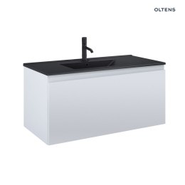 Vernal Zestaw Oltens Vernal umywalka z szafką 100 cm czarny mat/szary mat 68017700