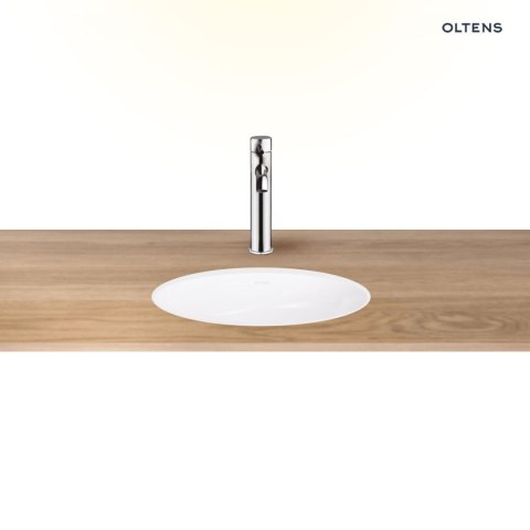 Mana Oltens Mana umywalka 46x38 cm podblatowa owalna biała 40100000 Mana Oltens Mana umywalka 46x38 cm podblatowa owalna biała 40100000