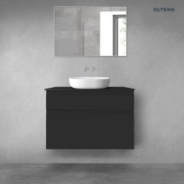 Vernal Oltens Vernal zestaw mebli łazienkowych 100 cm z blatem czarny mat 68220300