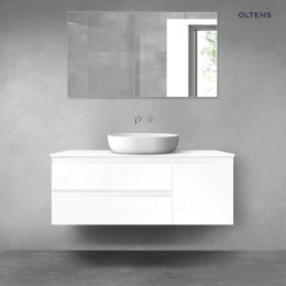 Vernal Oltens Vernal zestaw mebli łazienkowych 120 cm z blatem biały połysk 68208000