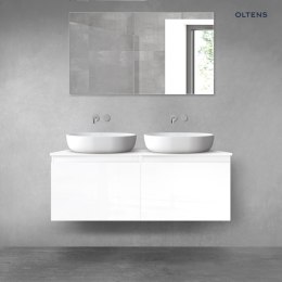 Vernal Oltens Vernal zestaw mebli łazienkowych 120 cm z blatem biały połysk 68243000