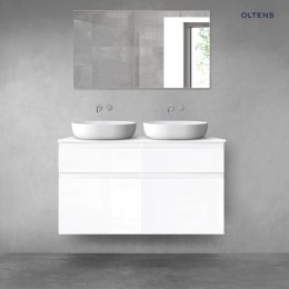 Vernal Oltens Vernal zestaw mebli łazienkowych 120 cm z blatem biały połysk 68300000