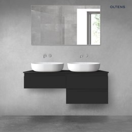 Vernal Oltens Vernal zestaw mebli łazienkowych 120 cm z blatem czarny mat 68234300