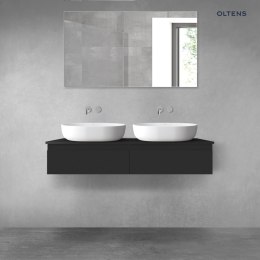 Vernal Oltens Vernal zestaw mebli łazienkowych 120 cm z blatem czarny mat 68238300