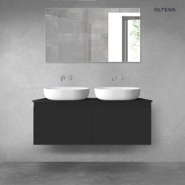 Vernal Oltens Vernal zestaw mebli łazienkowych 120 cm z blatem czarny mat 68243300