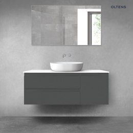 Vernal Oltens Vernal zestaw mebli łazienkowych 120 cm z blatem grafit mat/biały połysk 68212400