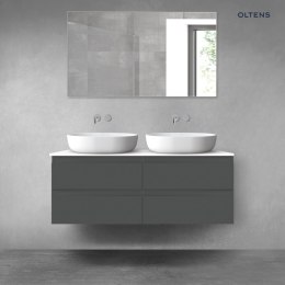 Vernal Oltens Vernal zestaw mebli łazienkowych 120 cm z blatem grafit mat/biały połysk 68216400