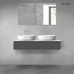 Vernal Oltens Vernal zestaw mebli łazienkowych 120 cm z blatem grafit mat/biały połysk 68240400