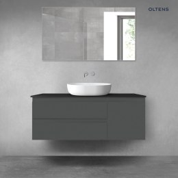 Vernal Oltens Vernal zestaw mebli łazienkowych 120 cm z blatem grafit mat/czarny mat 68213400