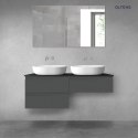 Vernal Oltens Vernal zestaw mebli łazienkowych 120 cm z blatem grafit mat/czarny mat 68237400