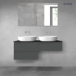 Vernal Oltens Vernal zestaw mebli łazienkowych 120 cm z blatem grafit mat/czarny mat 68237400