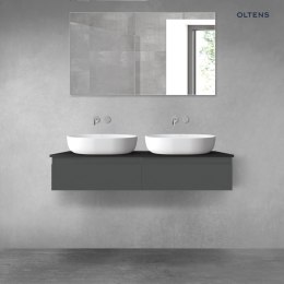 Vernal Oltens Vernal zestaw mebli łazienkowych 120 cm z blatem grafit mat/czarny mat 68242400