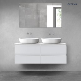 Vernal Oltens Vernal zestaw mebli łazienkowych 120 cm z blatem szary mat/biały połysk 68216700