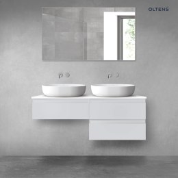 Vernal Oltens Vernal zestaw mebli łazienkowych 120 cm z blatem szary mat/biały połysk 68236700