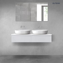 Vernal Oltens Vernal zestaw mebli łazienkowych 120 cm z blatem szary mat/biały połysk 68240700