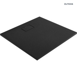 Bergytan Oltens Bergytan brodzik 90x90 cm kwadratowy RockSurface czarny mat 17101300