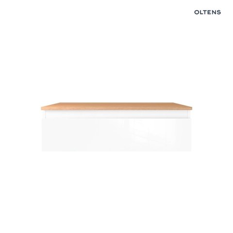 Vernal Oltens Vernal szafka 80 cm podumywalkowa wisząca z blatem biały połysk/dąb 68108000