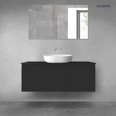Vernal Oltens Vernal zestaw mebli łazienkowych 120 cm z blatem czarny mat 68250300