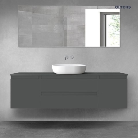 Vernal Oltens Vernal zestaw mebli łazienkowych 160 cm z blatem grafit mat 68378400