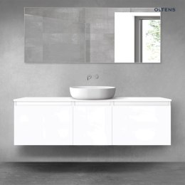 Vernal Oltens Vernal zestaw mebli łazienkowych 160 cm z blatem biały połysk 68416000