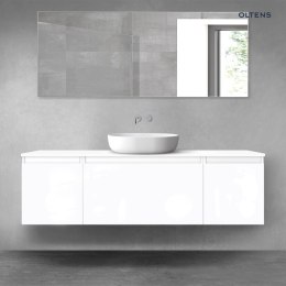 Vernal Oltens Vernal zestaw mebli łazienkowych 160 cm z blatem biały połysk 68476000