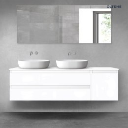 Vernal Oltens Vernal zestaw mebli łazienkowych 160 cm z blatem biały połysk 68479000