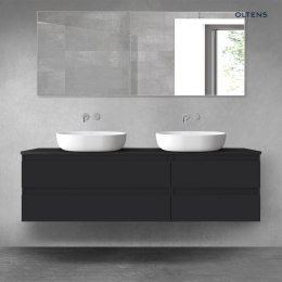 Vernal Oltens Vernal zestaw mebli łazienkowych 160 cm z blatem czarny mat 68335300