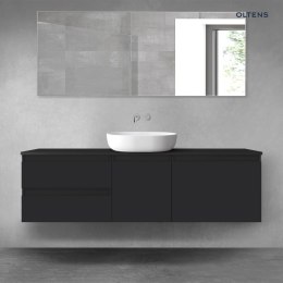 Vernal Oltens Vernal zestaw mebli łazienkowych 160 cm z blatem czarny mat 68407300