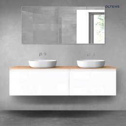 Vernal Oltens Vernal zestaw mebli łazienkowych 180 cm z blatem biały połysk/dąb 68569000