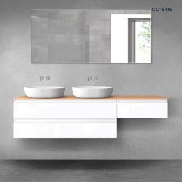 Vernal Oltens Vernal zestaw mebli łazienkowych 180 cm z blatem biały połysk/dąb 68600000