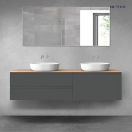 Vernal Oltens Vernal zestaw mebli łazienkowych 180 cm z blatem grafit mat/dąb 68567400
