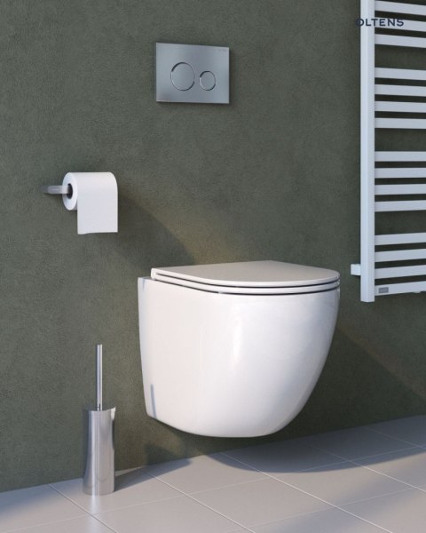 Hamnes Kort Oltens Hamnes Kort miska WC wisząca PureRim z powłoką SmartClean biała 42519000 Hamnes Kort Oltens Hamnes Kort miska WC wisząca PureRim z powłoką SmartClean biała 42519000