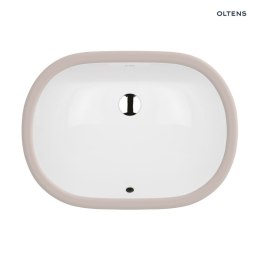 Gapa Oltens Gapa umywalka 56x41 cm podblatowa z powłoką SmartClean owalna biała 40604000