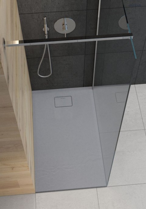 Bergytan Oltens Bergytan brodzik 120x80 cm prostokątny RockSurface szary beton 15103700 Bergytan Oltens Bergytan brodzik 120x80 cm prostokątny RockSurface szary beton 15103700