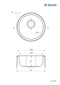 Deante Zlewozmywak stalowy 1-komorowy